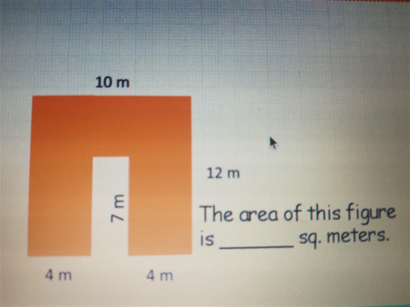 What is the area of the irregular figure?-example-1