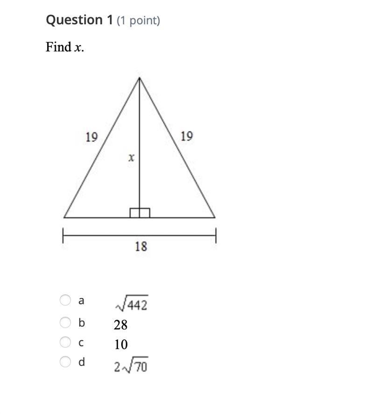 Can someone help me on this one ... this is pythagorean theorem and converse geometry-example-1