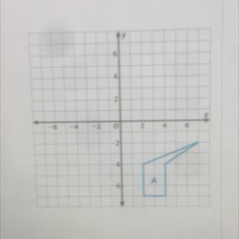 Translate figure A8 units to the left to form figure A’. Then reflect figure A' across-example-1