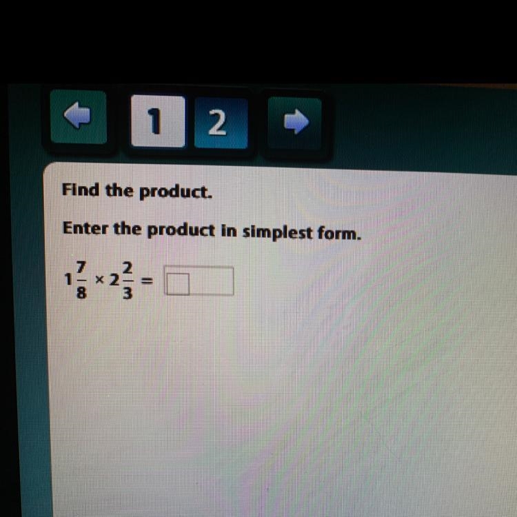 Find the product. Enter the product in simplest form.-example-1