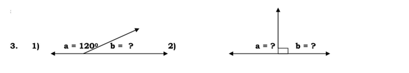 Angles a and b in both angles sets are ?-example-1