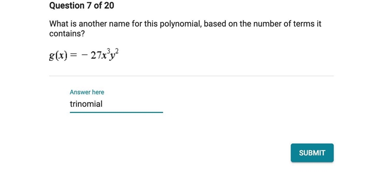 What is another name for this polynomial? PLS HELP ASAP¡ A P E X-example-1