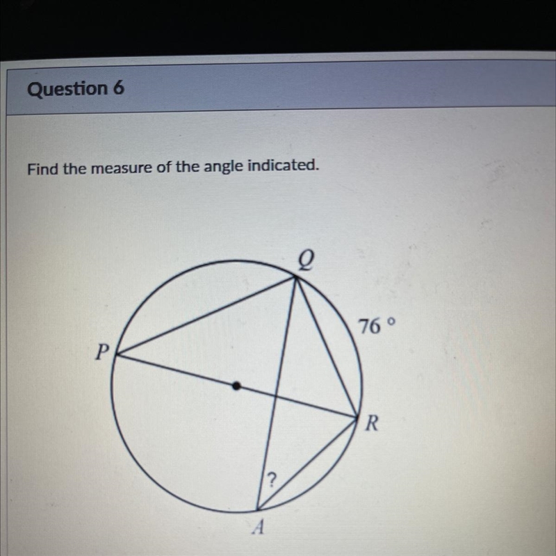 Find the measure of the angle indicated-example-1