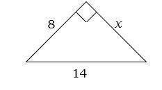 HELP DUE IN 15 MINS! Pythagorean Theorem, Leave answers as simplified radicals, integers-example-1