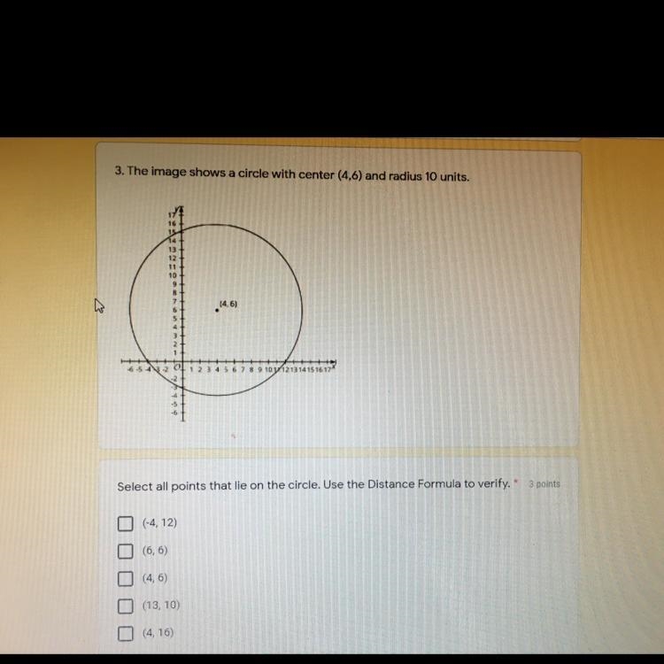 Select all point that lie on the circle-example-1