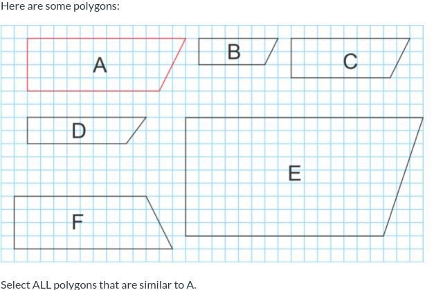 Which polygon is similar to A-example-1