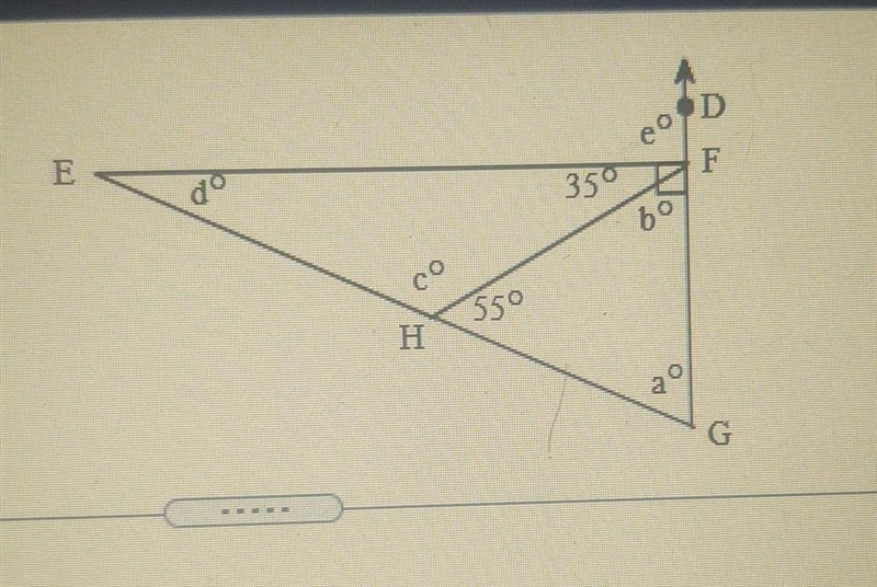 Find the measures of the angles labeled in the figure. (it's a 5 part question) 1) m-example-1