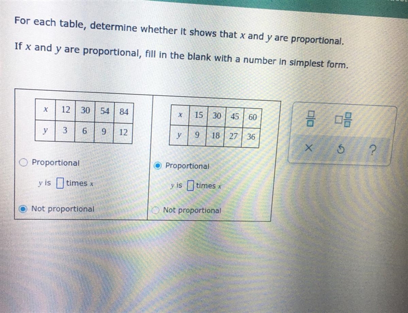 Help me please. Stuck on y is [] times x.-example-1