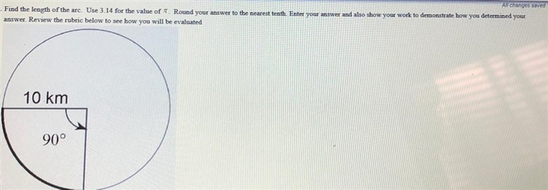 Find the length of the arc. Use 3.14 for the value of . Round your answer to the nearest-example-1