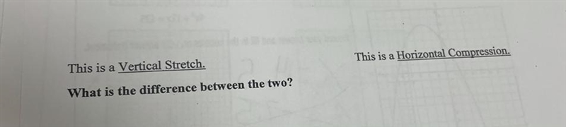 This is a Vertical Stretch, This is a Horizontal Compression, What is the difference-example-1