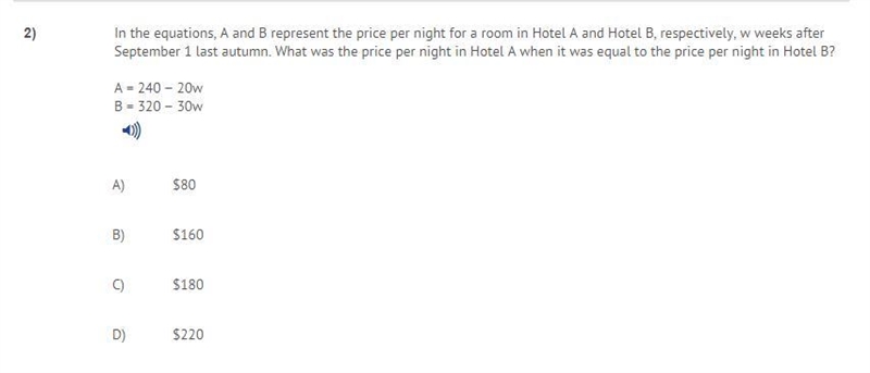 In the equation a and b represent the price per night for a room in hotel a and hotel-example-1