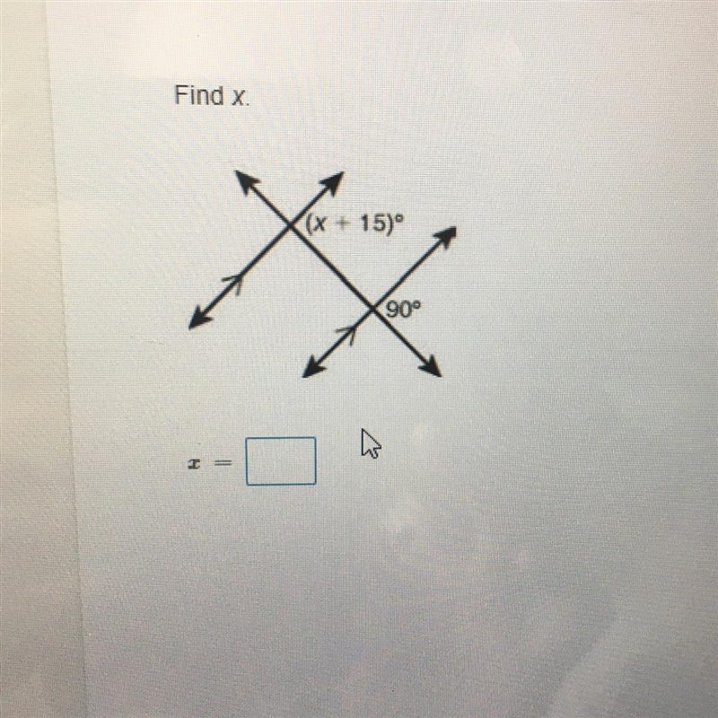 Transversal relations ( find x)-example-1