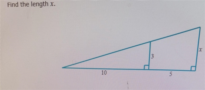 Plz help asap Find the length X ​-example-1