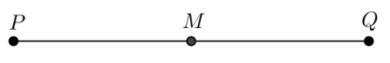 In the figure below, M is the midpoint of PQ. PM = 18 and MQ = 2x + 4. Solve for x-example-1