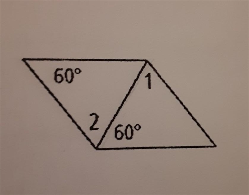 Find the measures of the numbered angles for each parallelogram.​-example-1