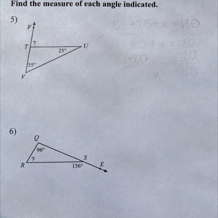 Find the measure of each angle indicated? help plz-example-1