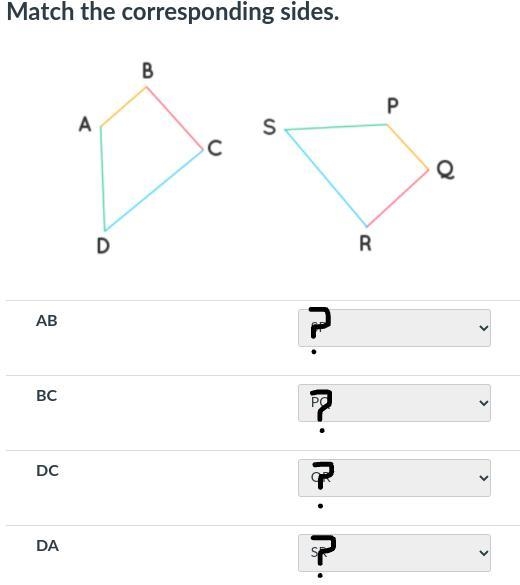 (Please someone help me!) (No links!) Match the corresponding sides!-example-1