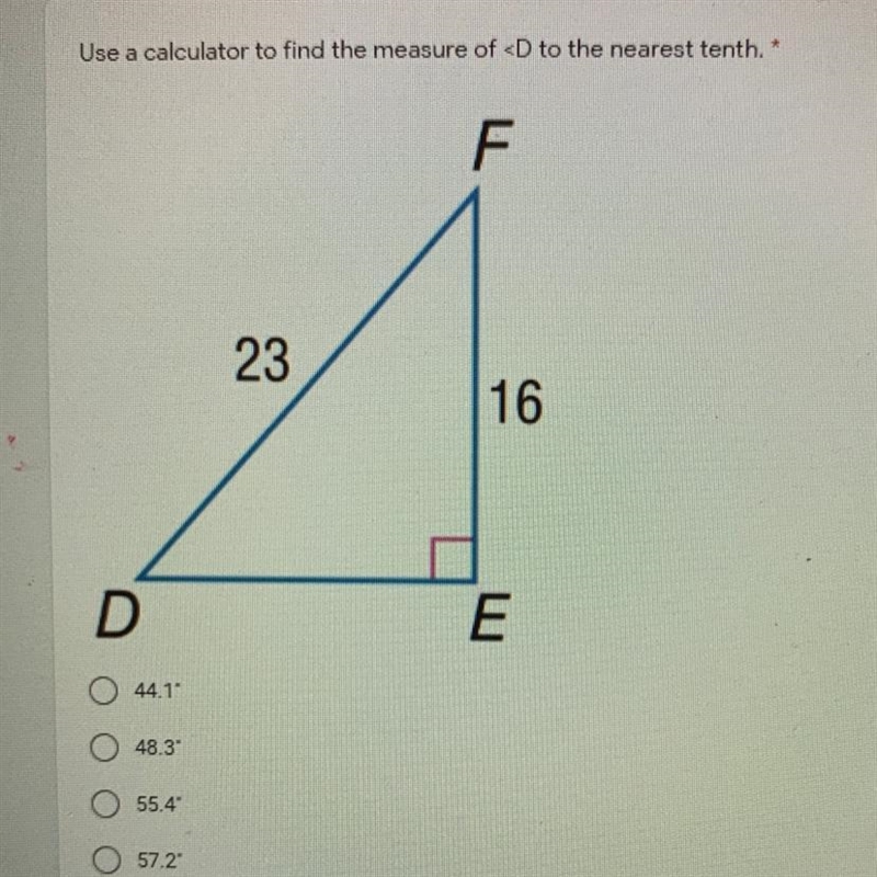 PLSSS HELP!!!!!! Use a calculator to find the measure of-example-1