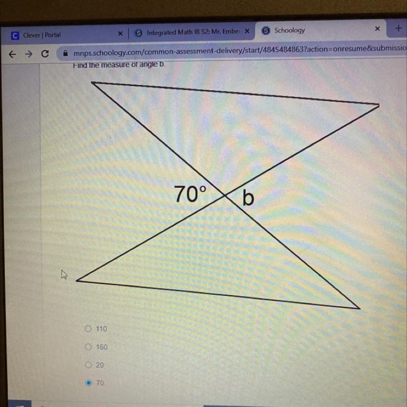 Find the measure of angle b please help:)-example-1