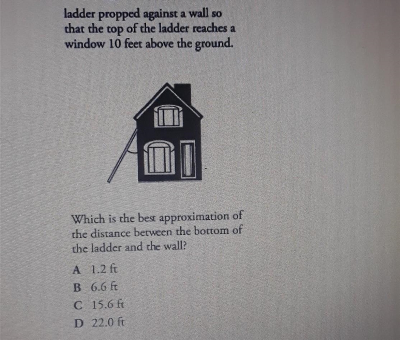 I need help plz. i think its 6.6ft what do u guys think?​-example-1