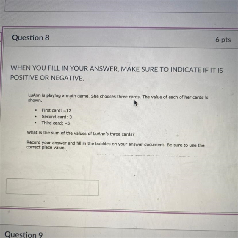 (PLEASE HELP) What is the sum of the values of luann’s three cards?-example-1