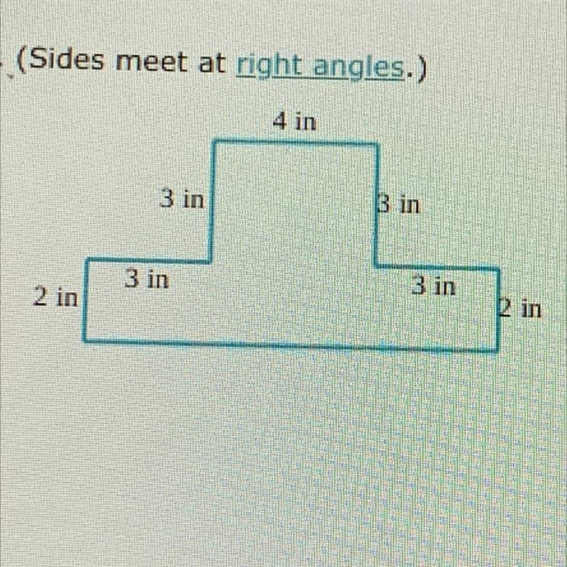 Find the area of the figure. (Sides meet at right angles.)-example-1