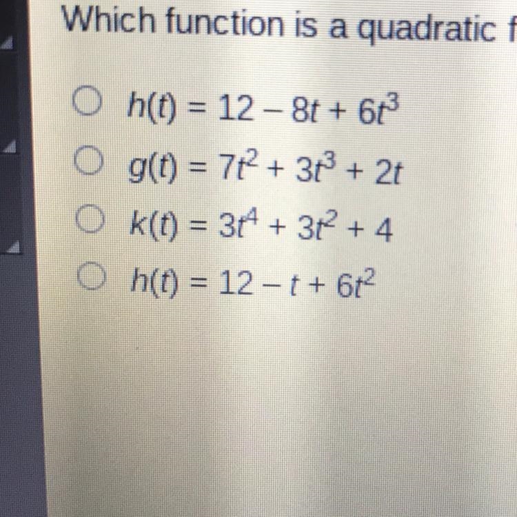 Which function is a quadratic function?-example-1