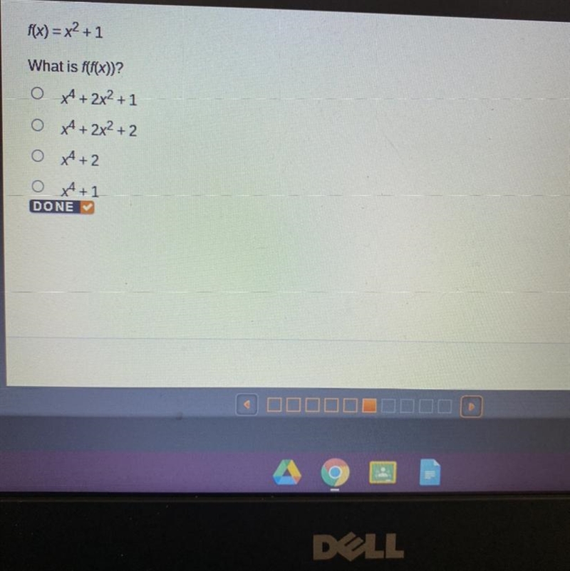 F(x)=x^2+1 What is f(f(x))?-example-1