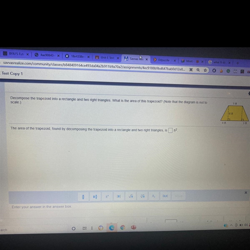 How to find the area of a trapezoid.-example-1