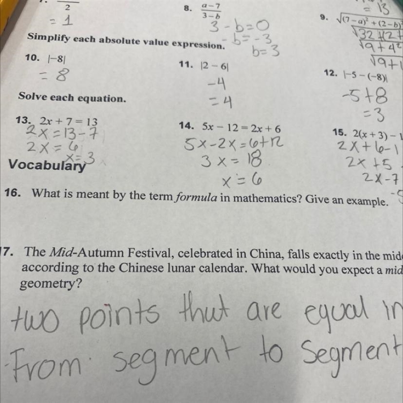 What is meant by the term formula in mathematics? Give an example.-example-1