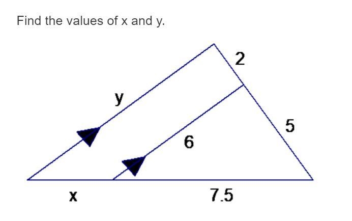 HELP FOR 20 POINTSSS x =3 ; y=8.4 x = 3 ; y = 15 x = 6 ; y =7.5 x = 6; y =18-example-1