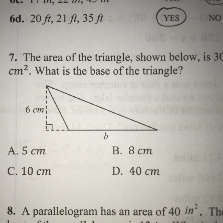 What is the base of the triangle? Pls I need it ASAP-example-1