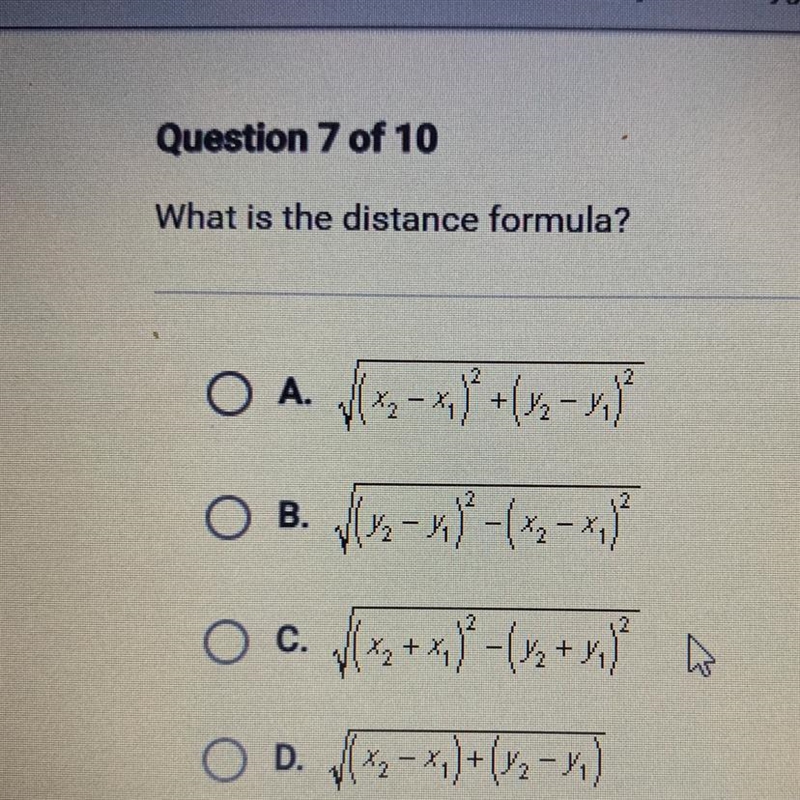 What is the distance formula?-example-1