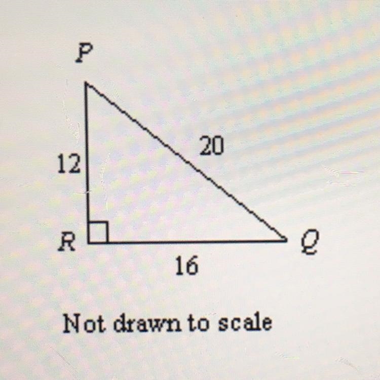 (trigonometry) write the tangent ratios for angle P and angle Q. if needed reduce-example-1