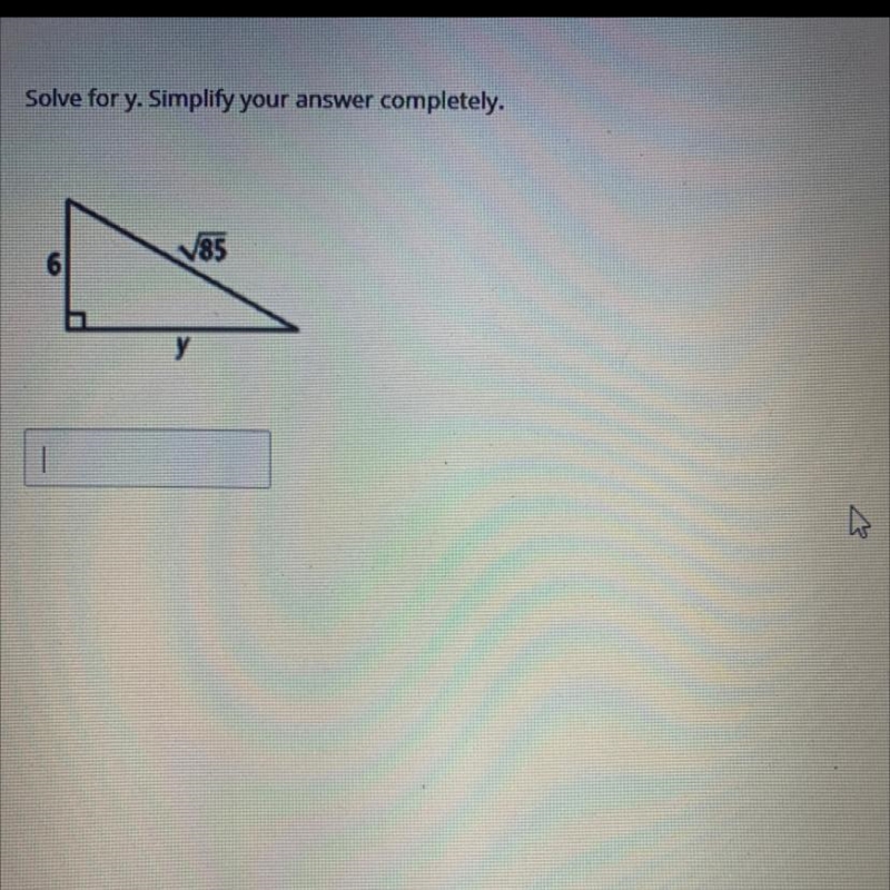 Solve for y. Simplify your answer completely-example-1