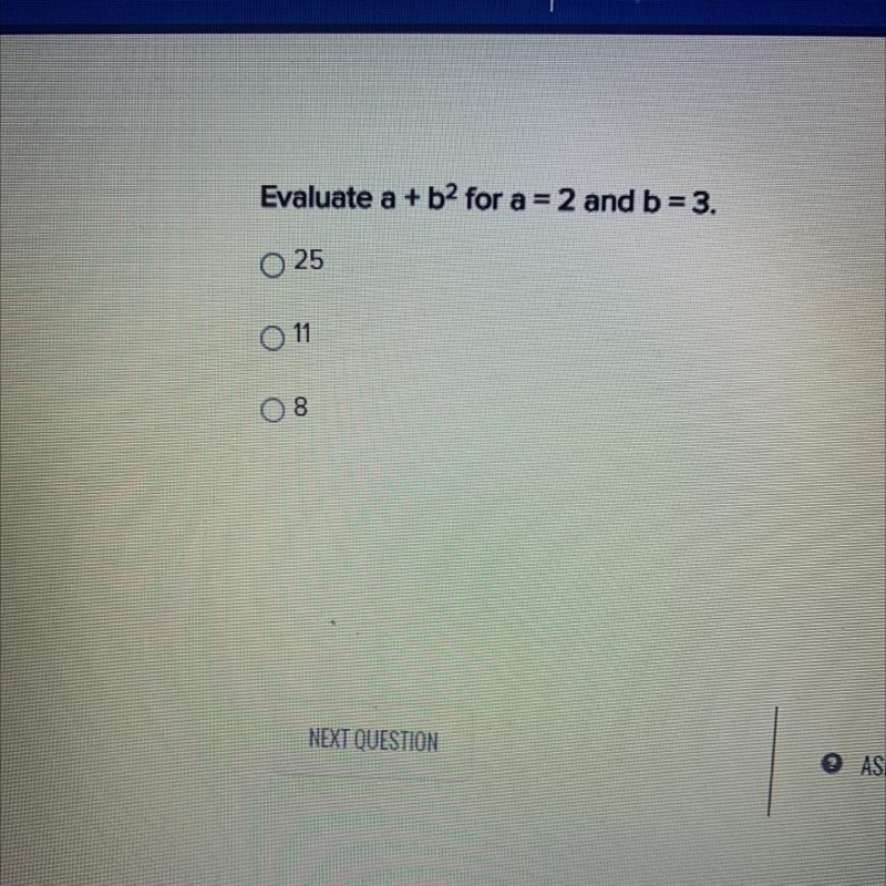 You have to evaluate the question for a and b-example-1