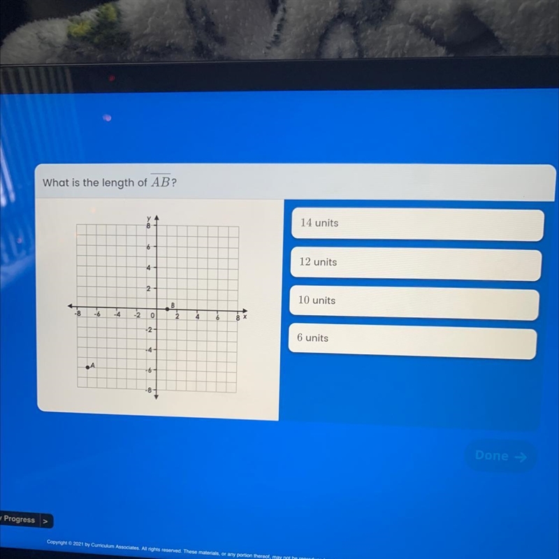 What is the length of AB? 14 unite 12 unite 10 unite 6 units-example-1