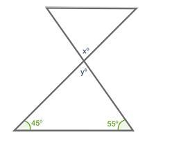 Find the measure of angle x in the figure below:-example-1