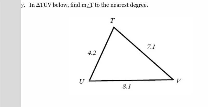 In TUV below, find m T to the nearest degree-example-1