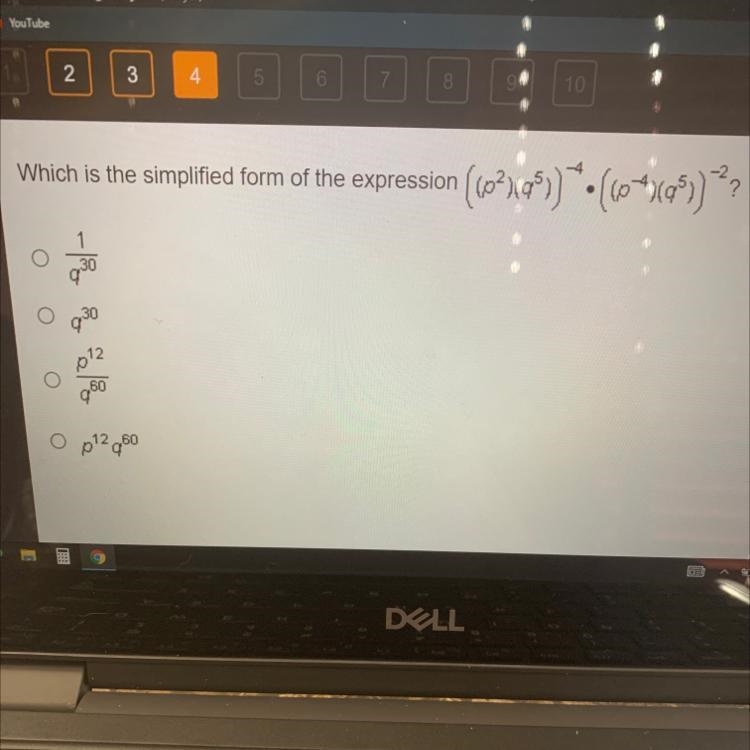 Which is the simplified form of the expression please help!!-example-1