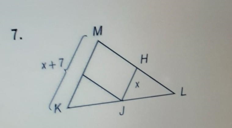 JH is a nidsegment of KLM. Find the Value of x.​-example-1