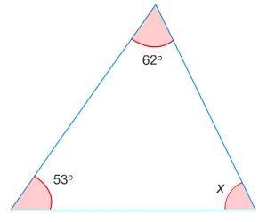 What is the value of x in this triangle?-example-1