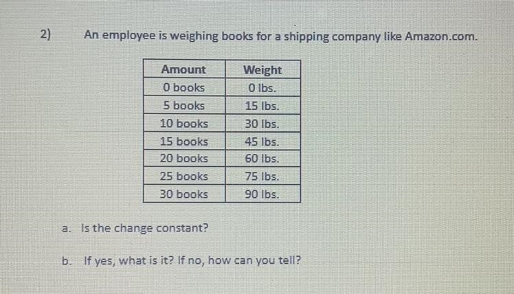 Is the change constant or not constant? if so how can you tell?-example-1