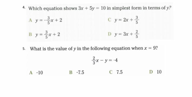 Can someone do these? needed by today 9th grade algebra 1 put answers in comments-example-1