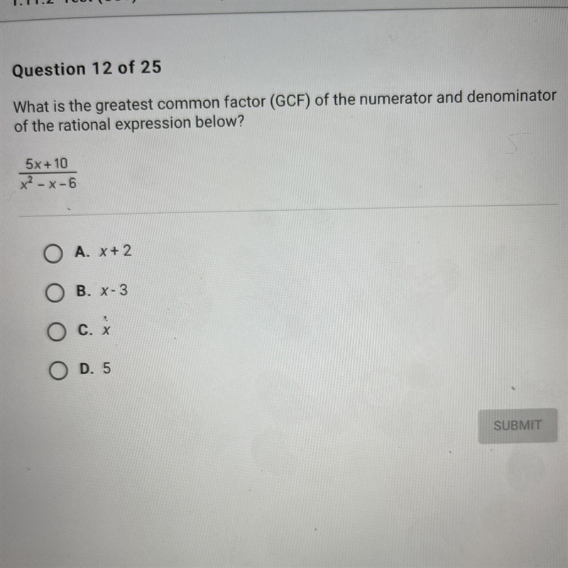 What is the greatest common factor of the number and denominator of the rational expression-example-1