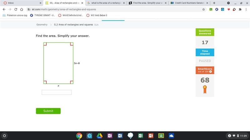 Find the area. Simplify your answer.-example-1