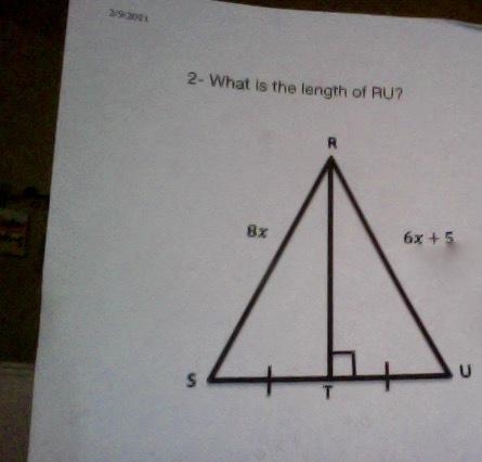 What is the length of RU?-example-1