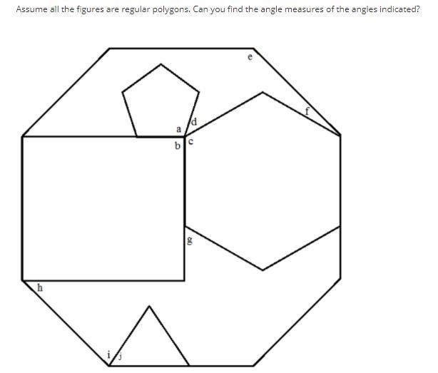 Please someone help!!!!!!! Assume all the figures are regular polygons. Can you find-example-1