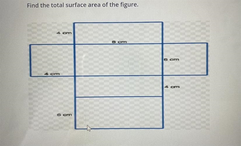 Find the total surface area of the figure.-example-1