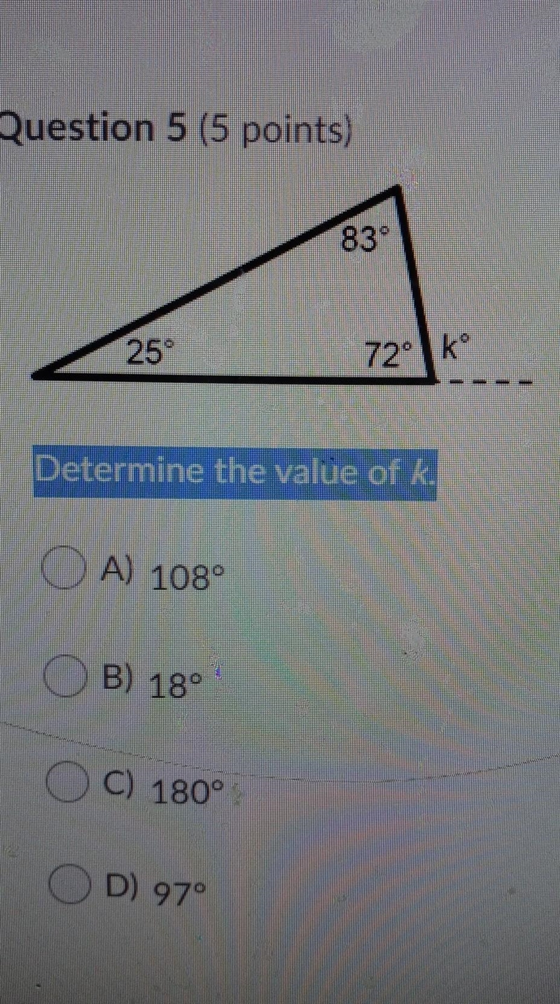 Determine the value of K ​-example-1